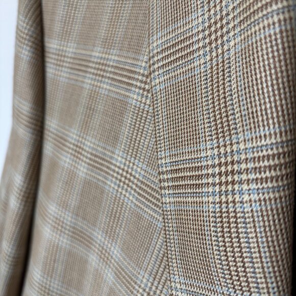 Lauren Ralph Lauren Golden Checkered Blazer Size 44S - Picture 8 of 12